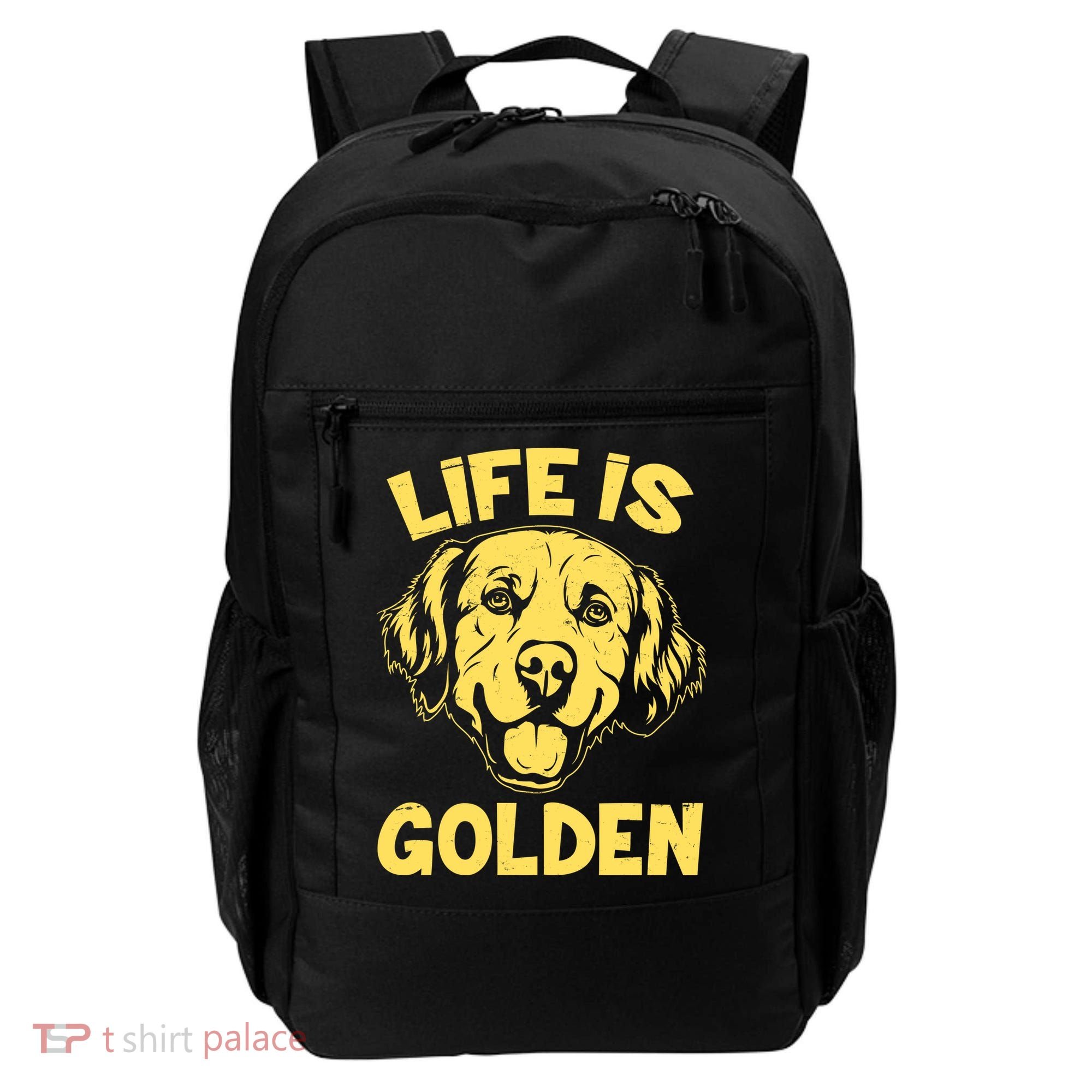 Golden Retriever Life Is Golden  Backpack
