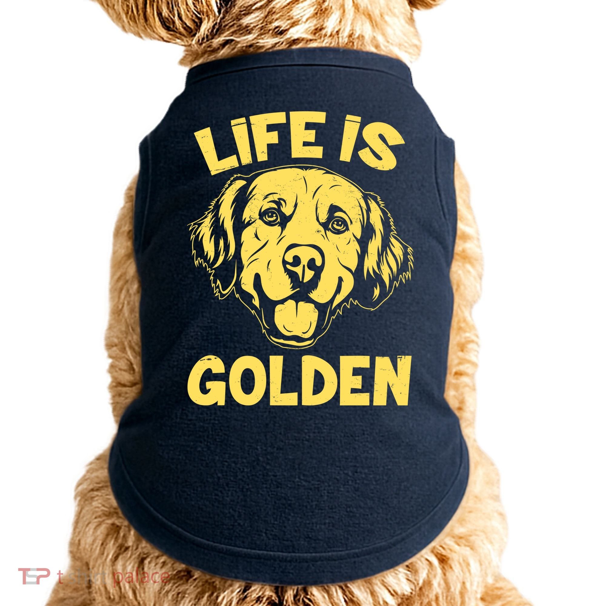 Golden Retriever Life Is Golden  Doggie Tank