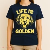 Golden Retriever Life Is Golden  T-Shirt thumb 4
