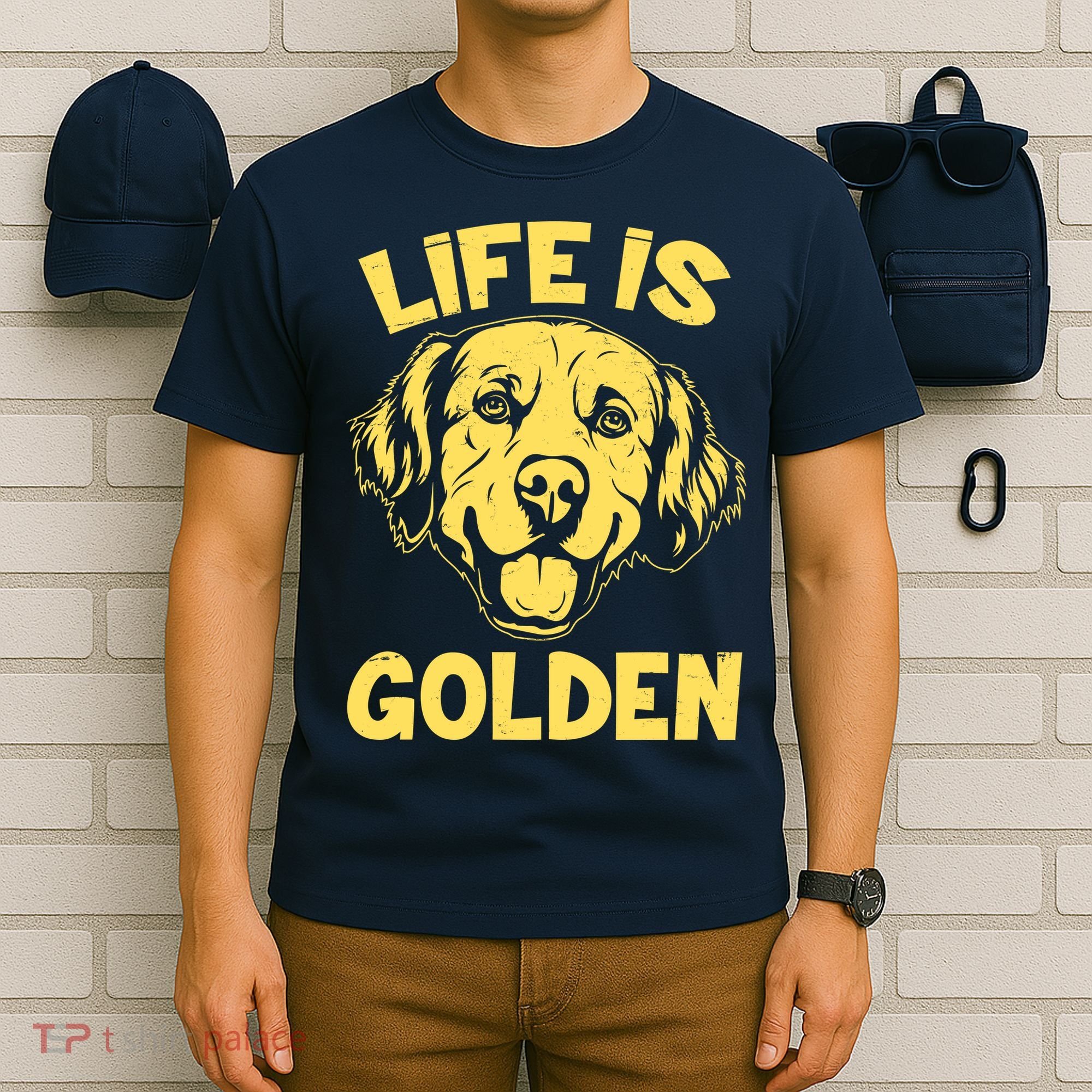 Golden Retriever Life Is Golden  T-Shirt