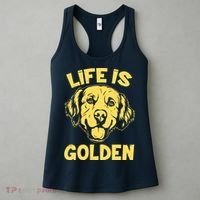 Golden Retriever Life Is Golden  Women's Tank Top thumb 3