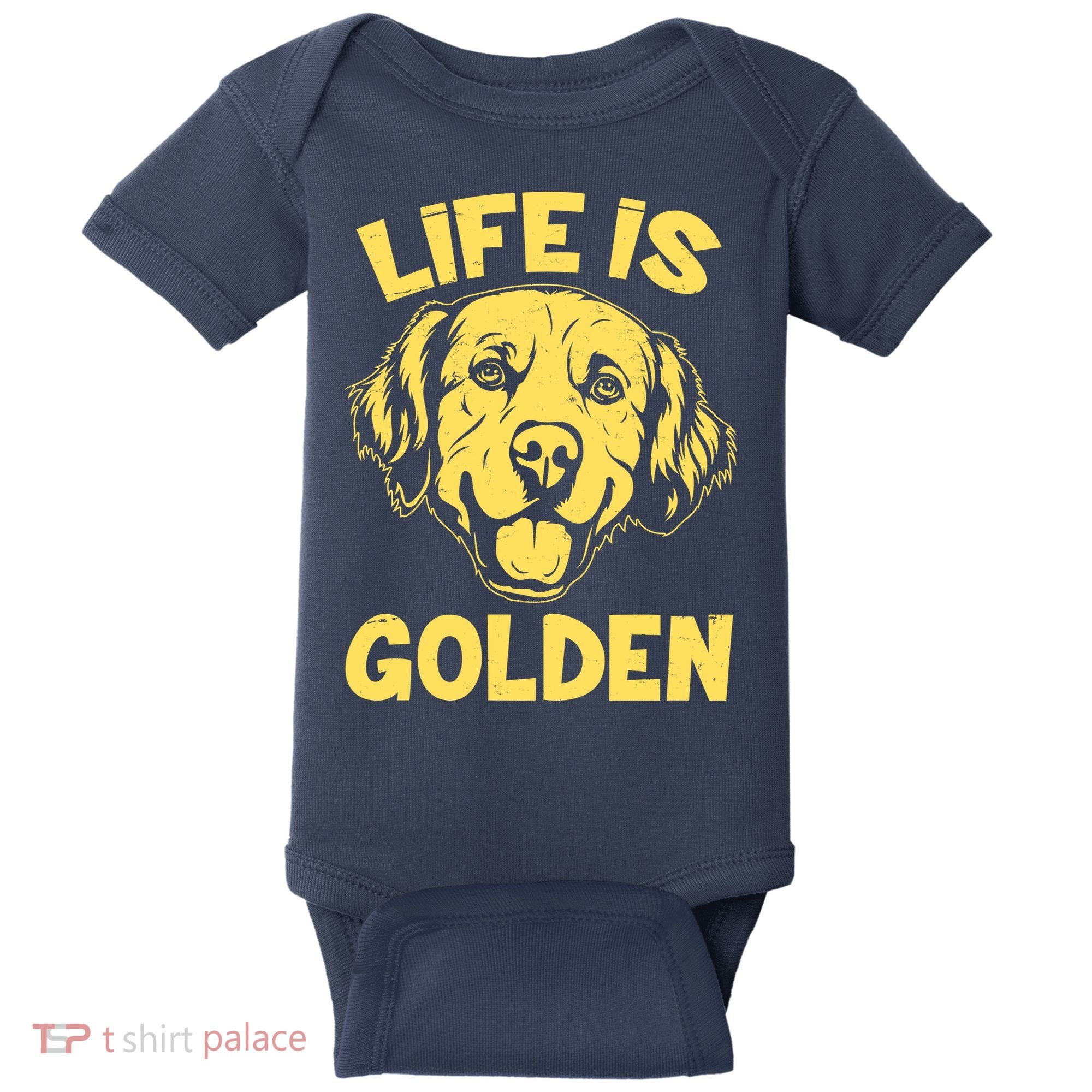 Golden Retriever Life Is Golden  Baby Bodysuit