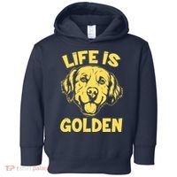 Golden Retriever Life Is Golden  Toddler Hoodie thumb 0