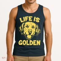 Golden Retriever Life Is Golden  Tank Top thumb 3