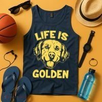 Golden Retriever Life Is Golden  Tank Top thumb 4