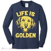 Golden Retriever Life Is Golden  Kids Long Sleeve Shirt thumb 0