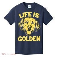 Golden Retriever Life Is Golden  Kids T-Shirt thumb 0