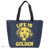 Golden Retriever Life Is Golden  Tote Bag thumb 0