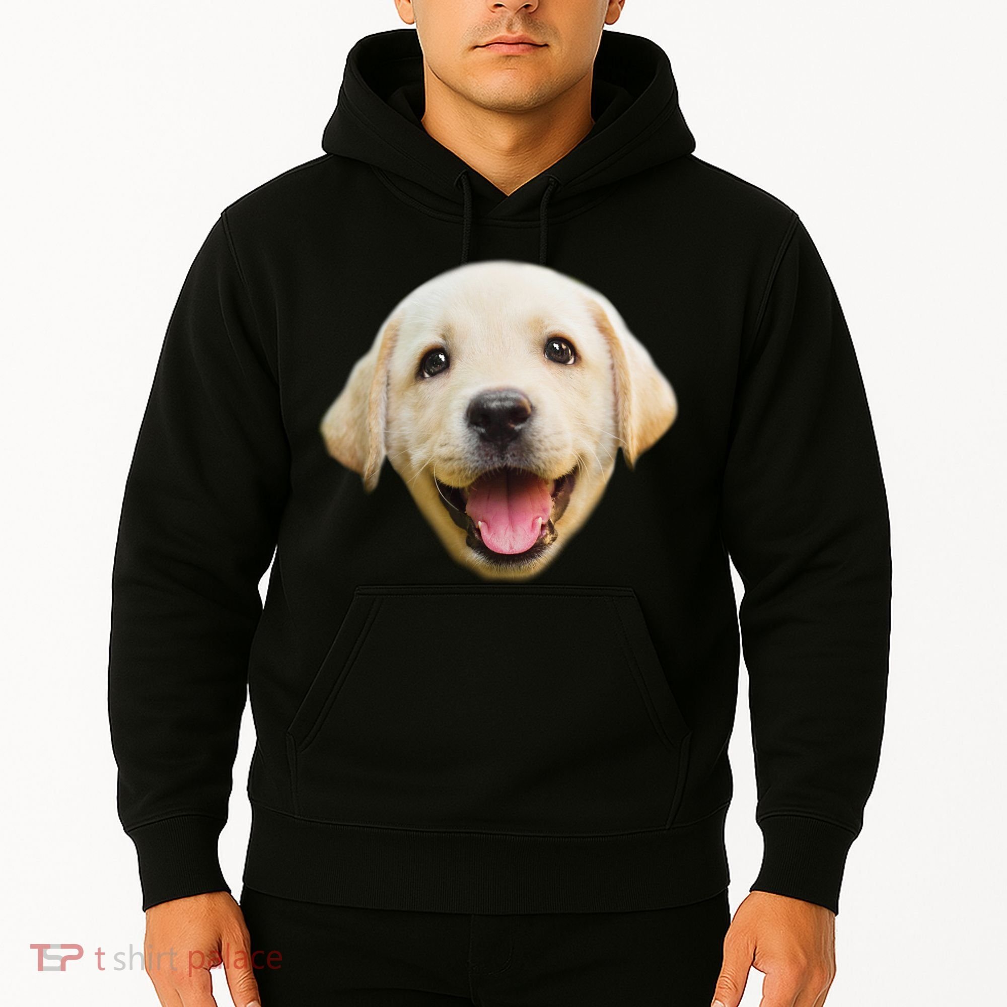 Golden Retriever Pup Face Hoodie