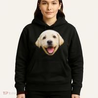 Golden Retriever Pup Face Hoodie thumb 5