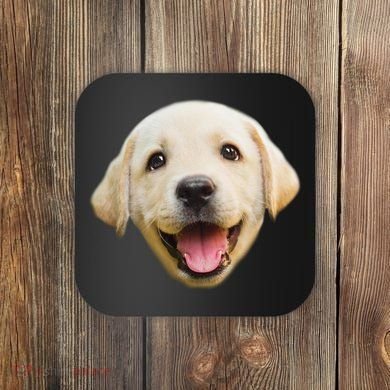 Golden Retriever Pup Face Coaster