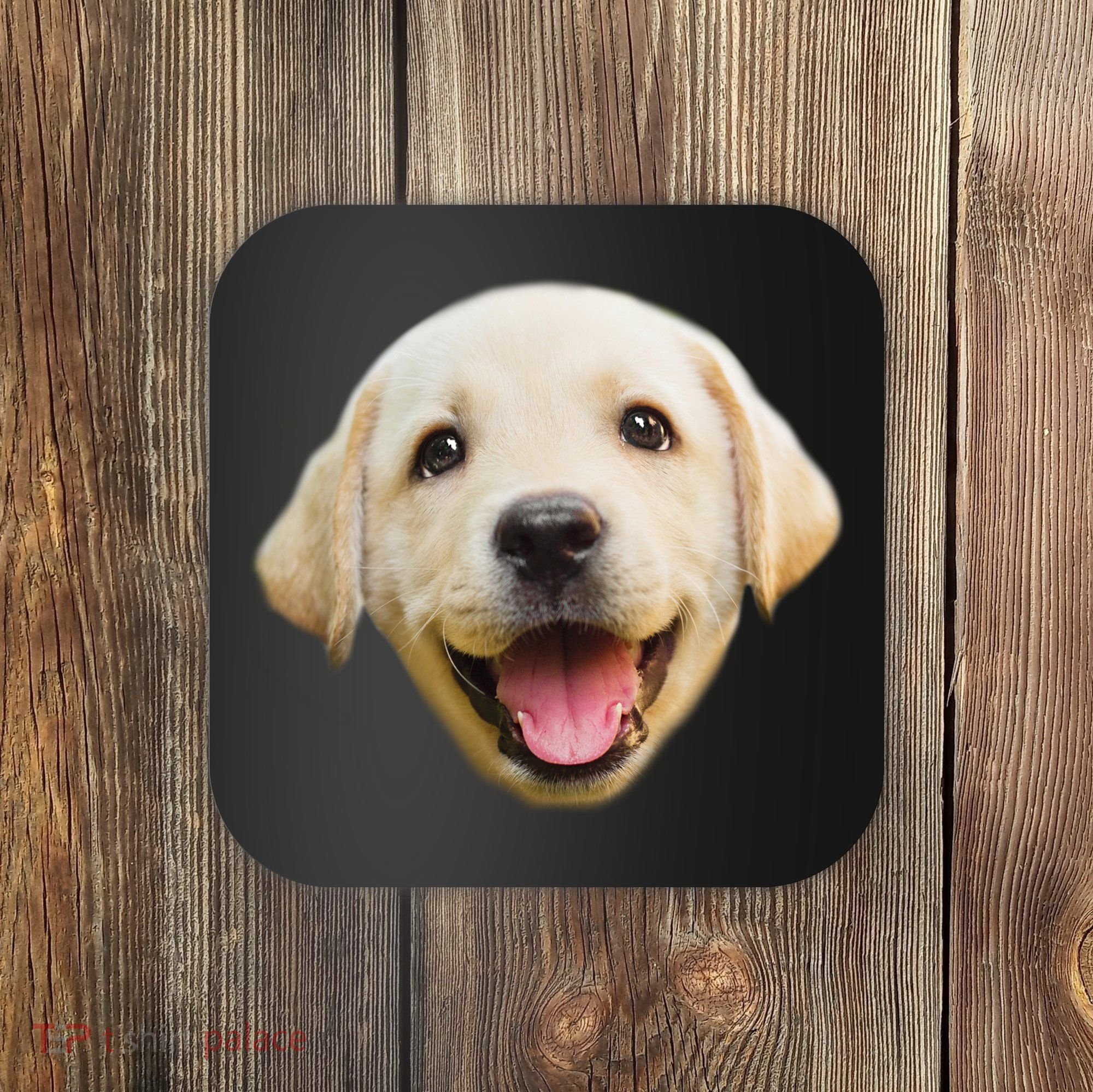 Golden Retriever Pup Face Coaster