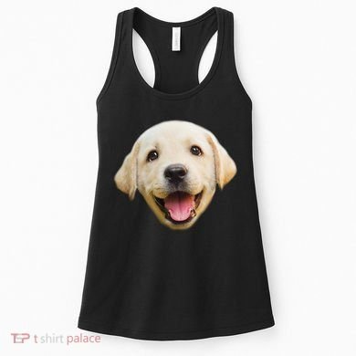 Golden Retriever Pup Face Women's Tank Top