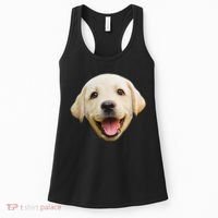 Golden Retriever Pup Face Women's Tank Top thumb 0