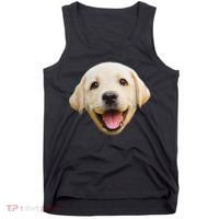 Golden Retriever Pup Face Tank Top thumb 0