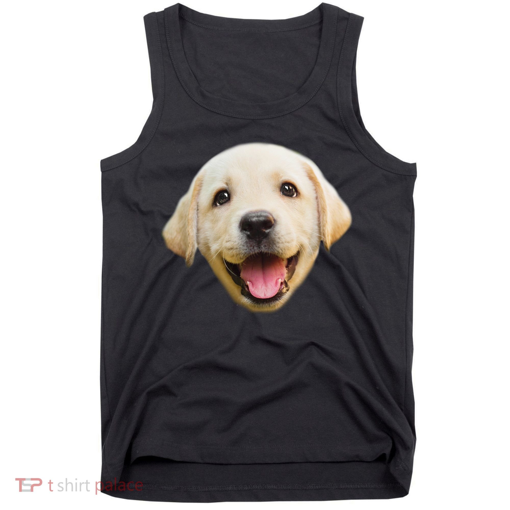 Golden Retriever Pup Face Tank Top