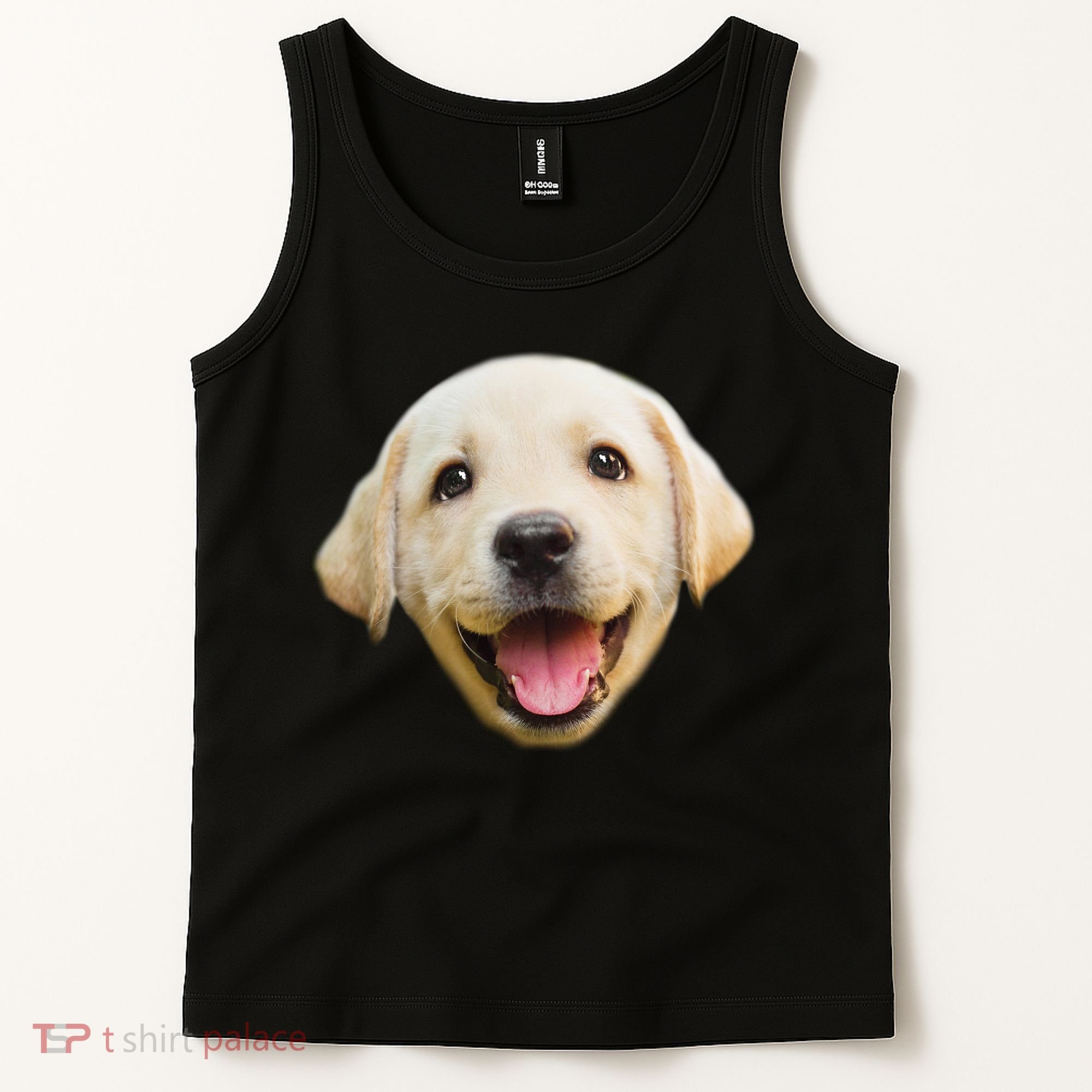 Golden Retriever Pup Face Tank Top