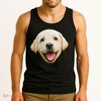 Golden Retriever Pup Face Tank Top thumb 3