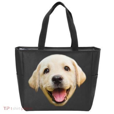 Golden Retriever Pup Face Tote Bag