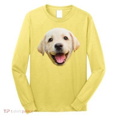 Golden Retriever Pup Face Long Sleeve Shirt