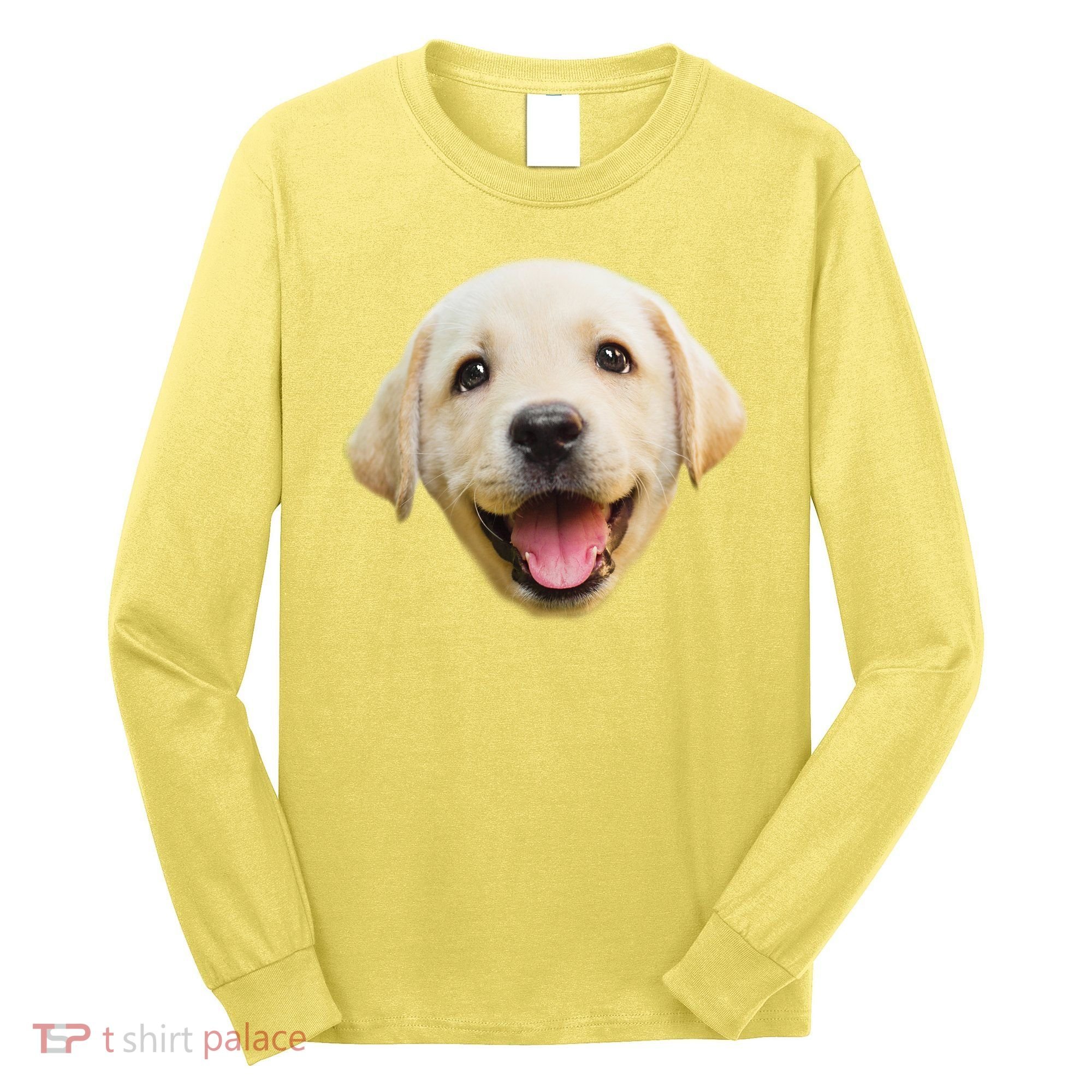 Golden Retriever Pup Face Long Sleeve Shirt