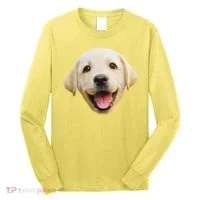 Golden Retriever Pup Face Long Sleeve Shirt thumb 0