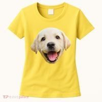Golden Retriever Pup Face Women's T-Shirt thumb 0