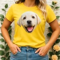 Golden Retriever Pup Face Women's T-Shirt thumb 2