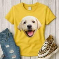 Golden Retriever Pup Face Women's T-Shirt thumb 3