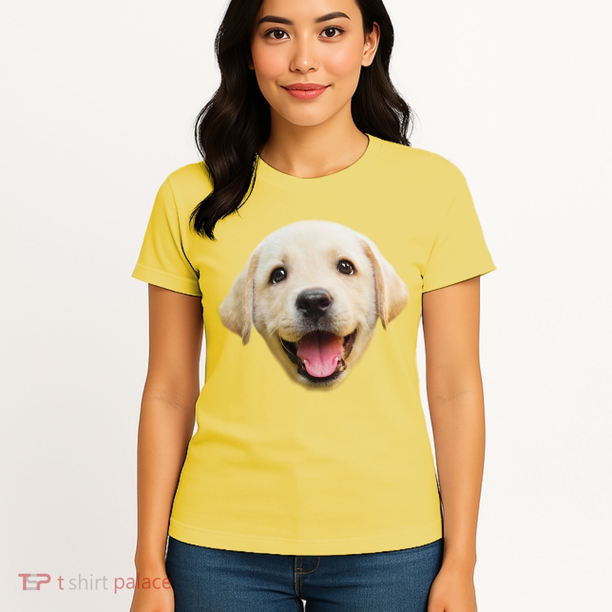 Golden Retriever Pup Face Women's T-Shirt