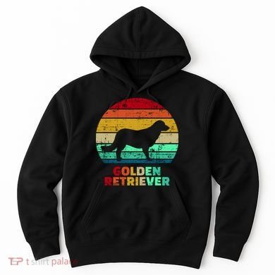 Golden Retriever Retro Silhouette Hoodie