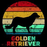 Golden Retriever Retro Silhouette Long Sleeve Shirt thumb 2