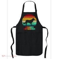 Golden Retriever Retro Silhouette Apron thumb 0