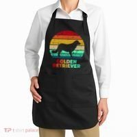 Golden Retriever Retro Silhouette Apron thumb 2