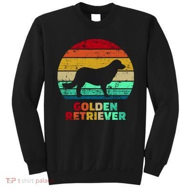 Golden Retriever Retro Silhouette Sweatshirt