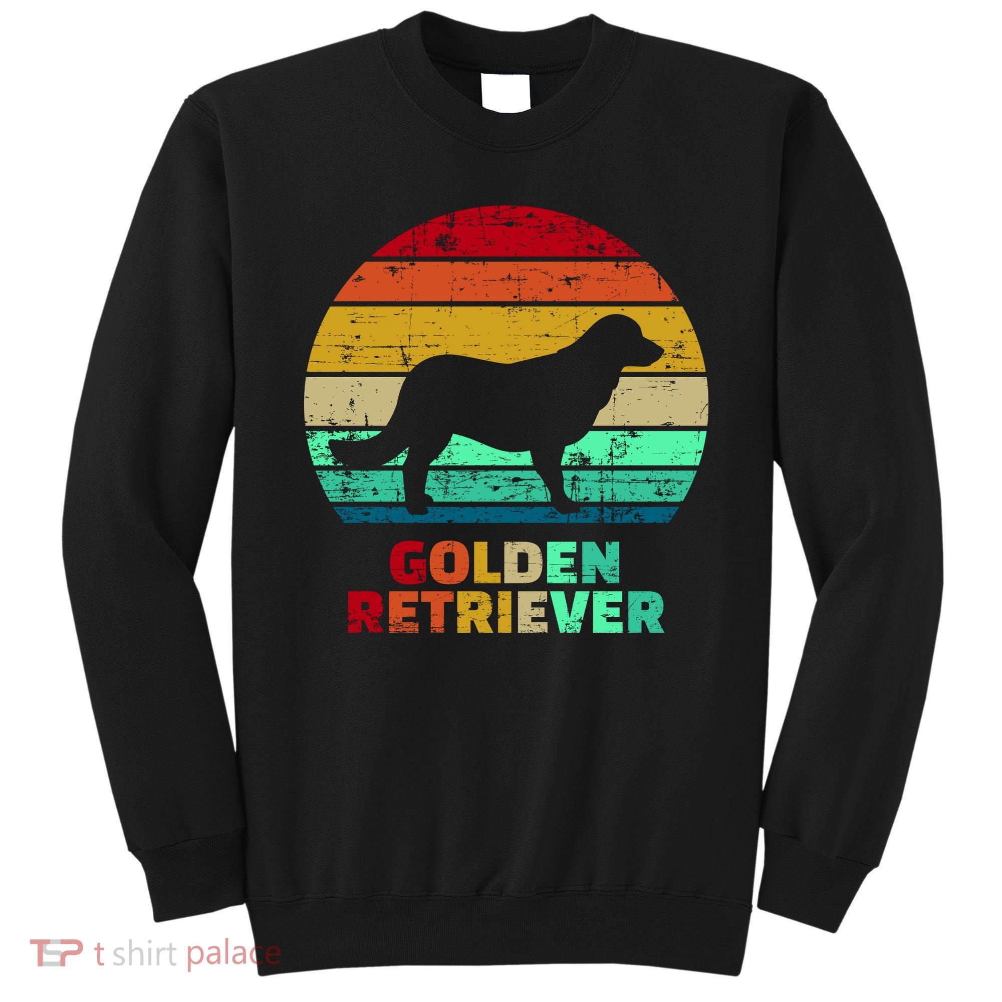 Golden Retriever Retro Silhouette Sweatshirt