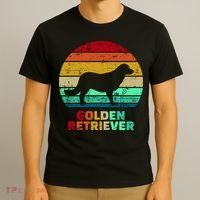 Golden Retriever Retro Silhouette T-Shirt thumb 3