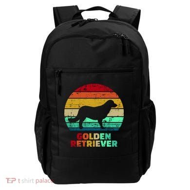 Golden Retriever Retro Silhouette Backpack