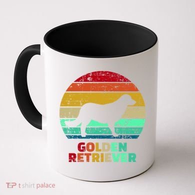 Golden Retriever Retro Silhouette Coffee Mug