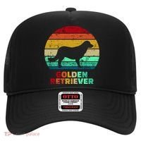 Golden Retriever Retro Silhouette Hat thumb 0