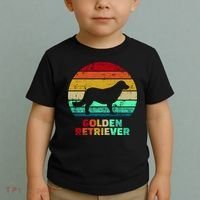 Golden Retriever Retro Silhouette Toddler T-Shirt thumb 2