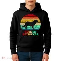 Golden Retriever Retro Silhouette Kids Hoodie thumb 4