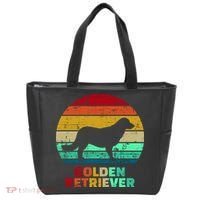 Golden Retriever Retro Silhouette Tote Bag thumb 0