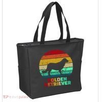 Golden Retriever Retro Silhouette Tote Bag thumb 2