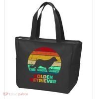 Golden Retriever Retro Silhouette Tote Bag thumb 3