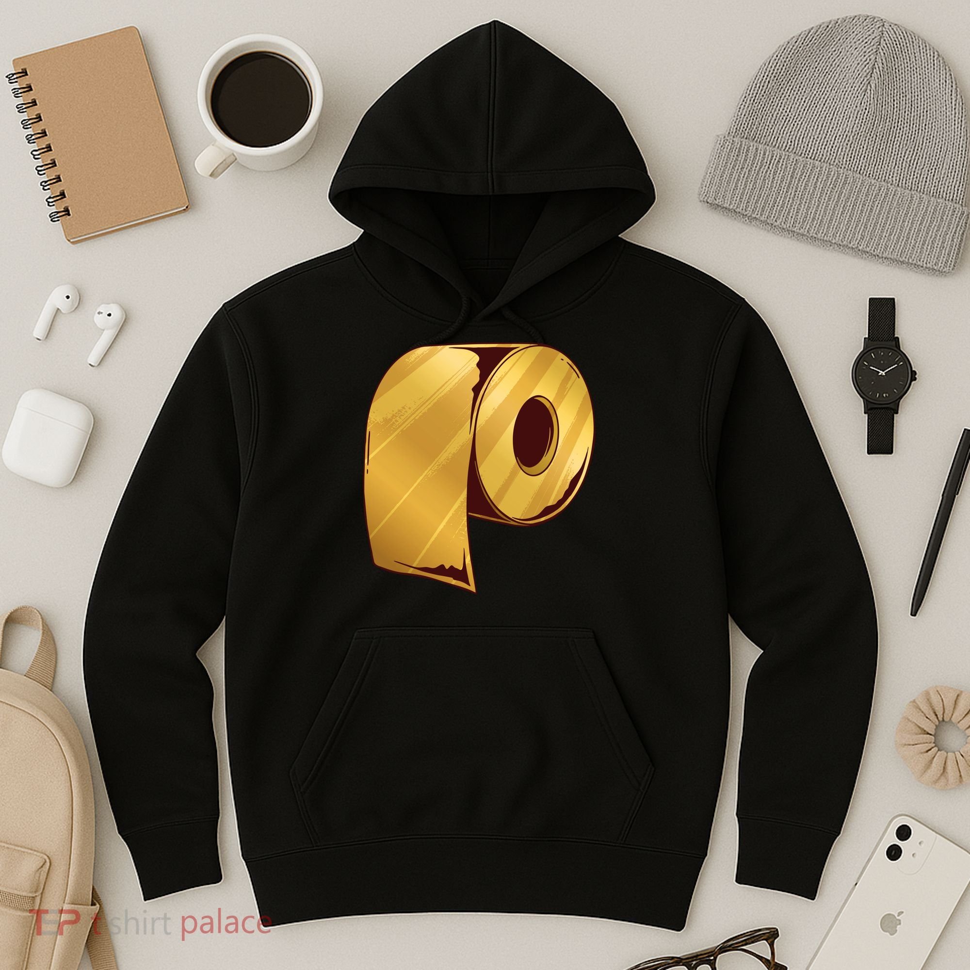 Golden Toilet Paper Crisis Hoodie