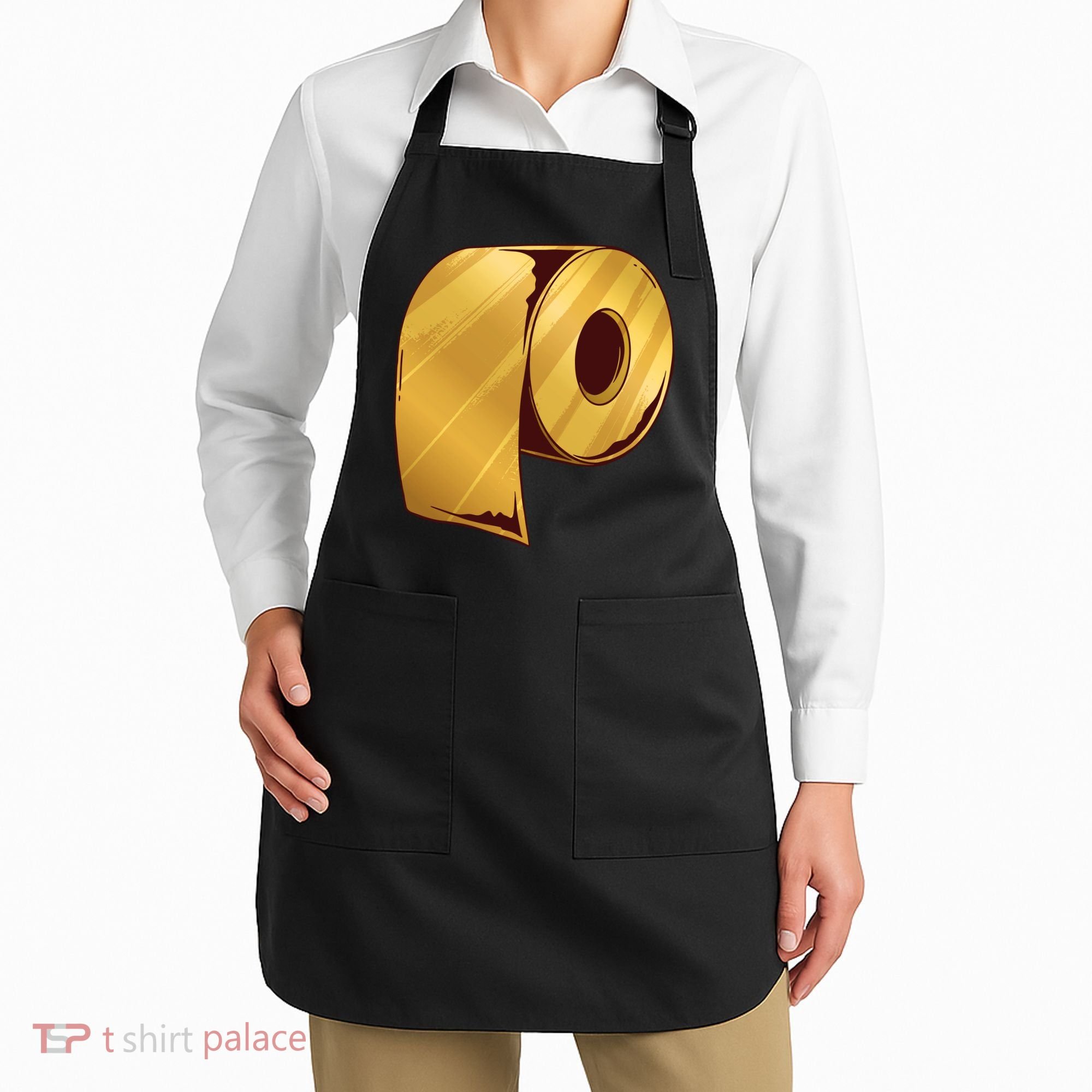 Golden Toilet Paper Crisis Apron