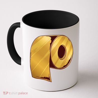 Golden Toilet Paper Crisis Coffee Mug