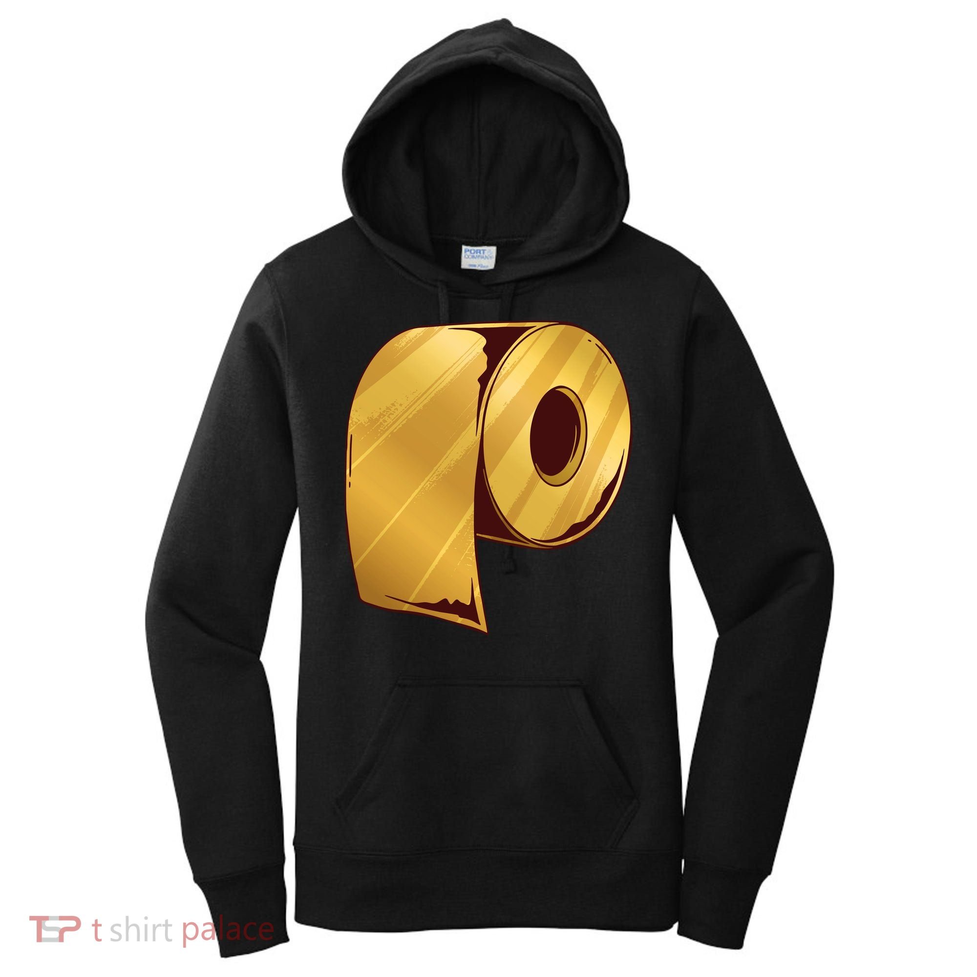 Golden Toilet Paper Crisis Women's Hoodie