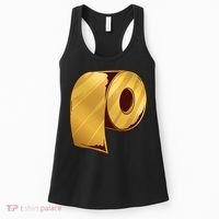 Golden Toilet Paper Crisis Women's Tank Top thumb 0